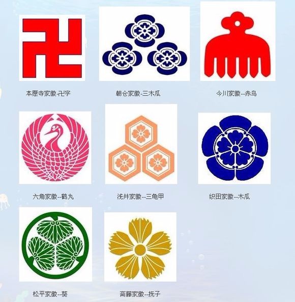 日本大名家徽图片