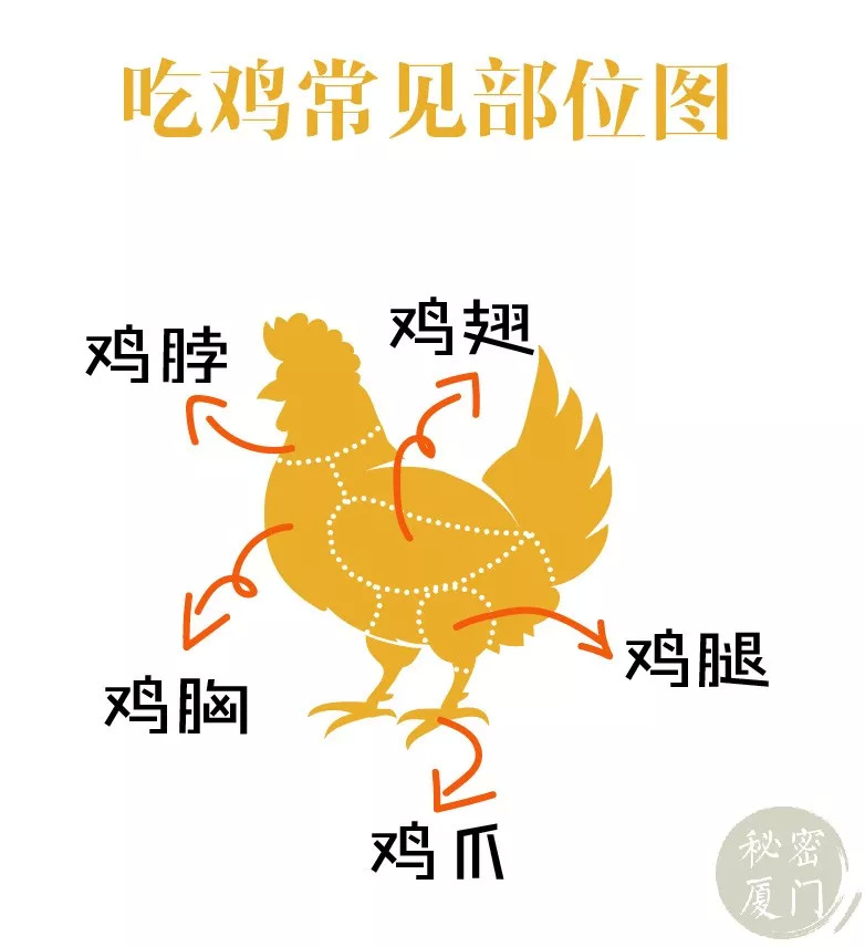 给你们空投16家吃鸡店,想吃哪个部位统统都有