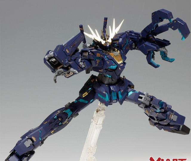 高达模型 mg rx-0全武装报丧女妖 改造喷涂