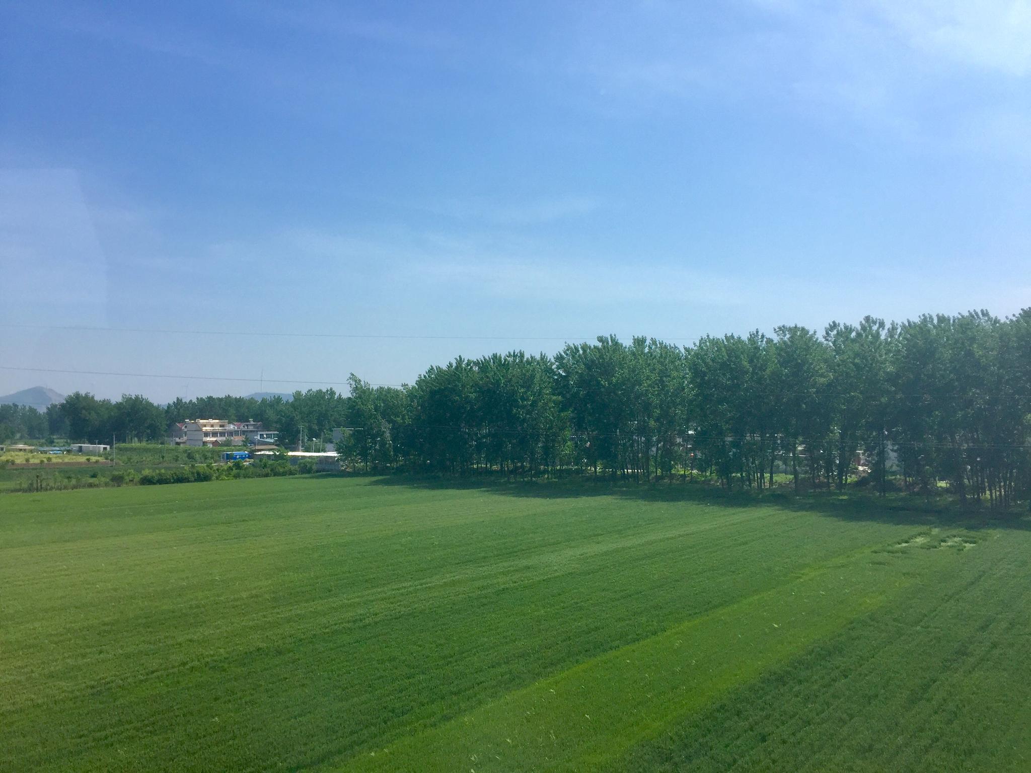 在行驶的列车上看皖北大地风光|皖北|列车|风光_新浪网