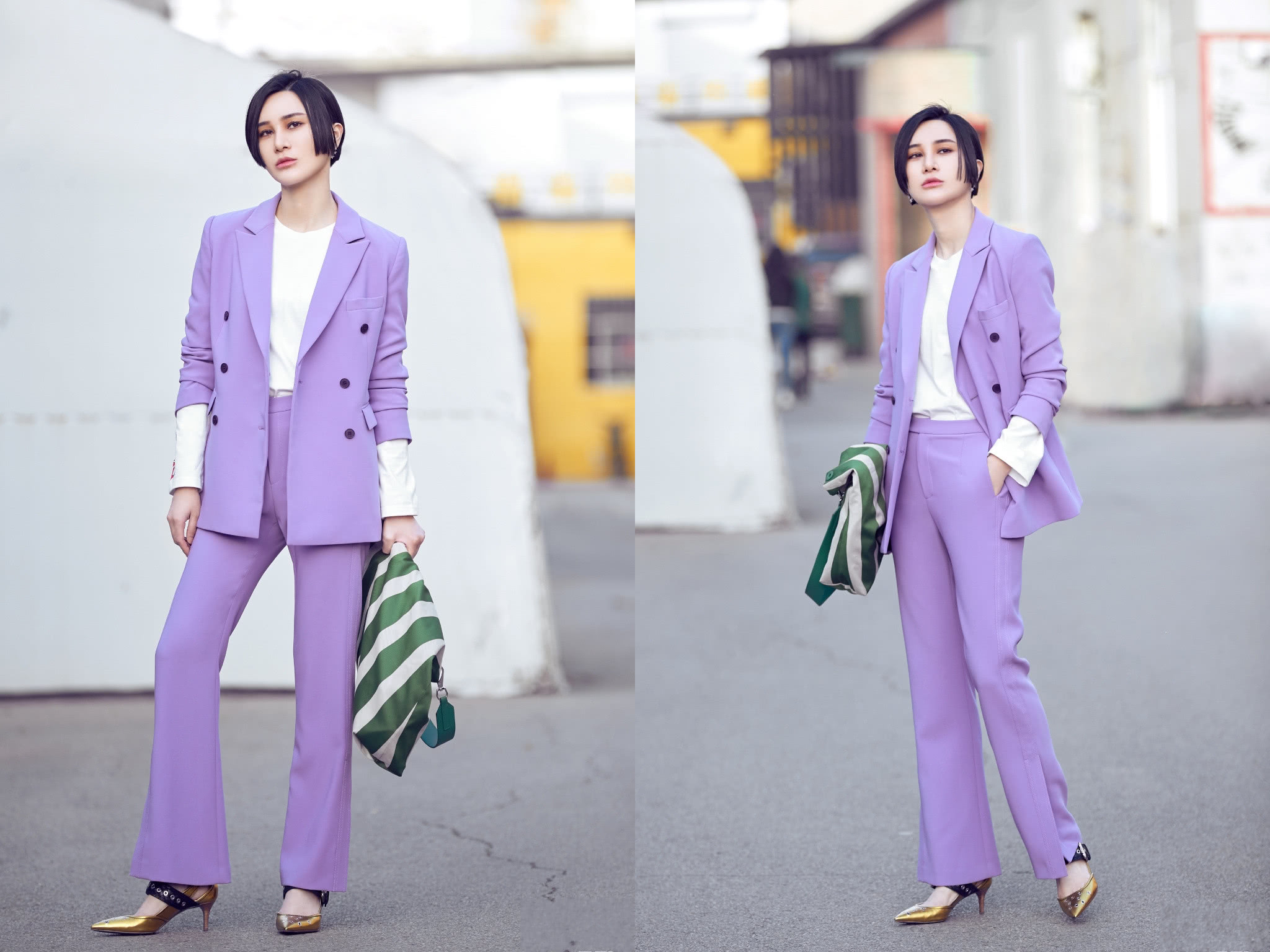 尚雯婕开窍穿连衣短裙出街暴露惊艳长腿