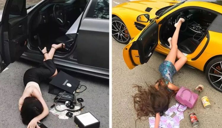 炫富摔很火韩雪的这种炫富方式吓呆众人估计无人能做到