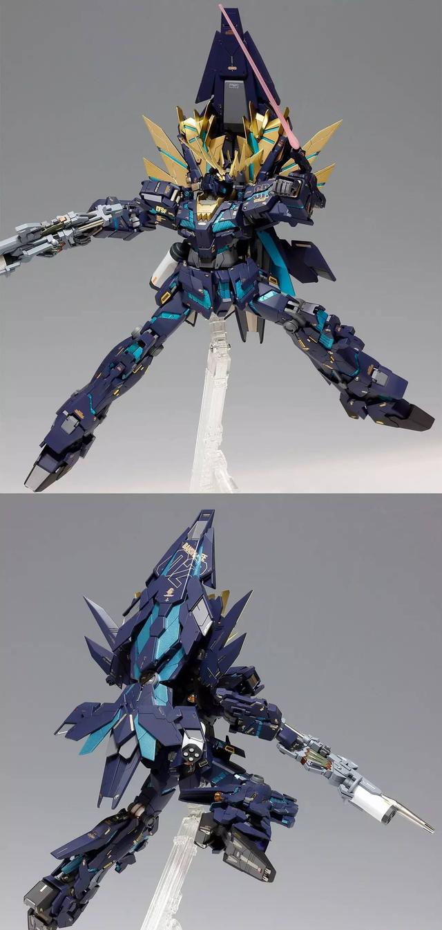 高达模型 mg rx-0全武装报丧女妖 改造喷涂