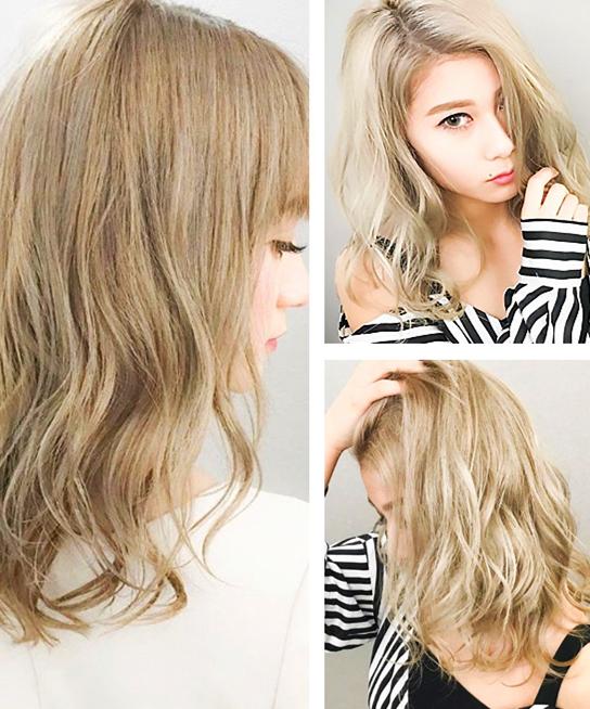 中长发搭配冷色系,不管是半卷还是微卷都很显白呢~中长发搭配冷色系