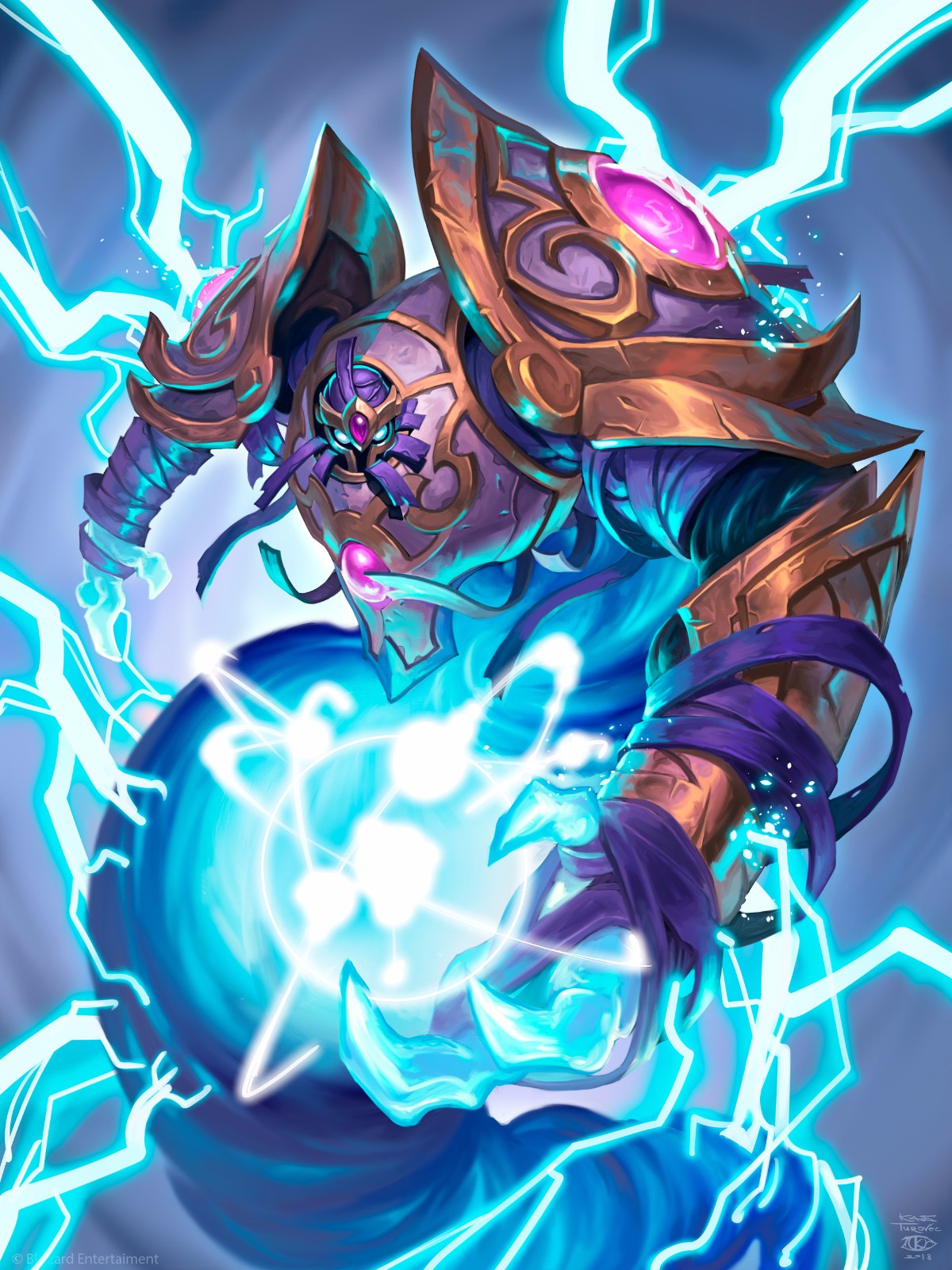 炉石传说砰砰计划卡牌原画部分流出这届美工偏爱紫色