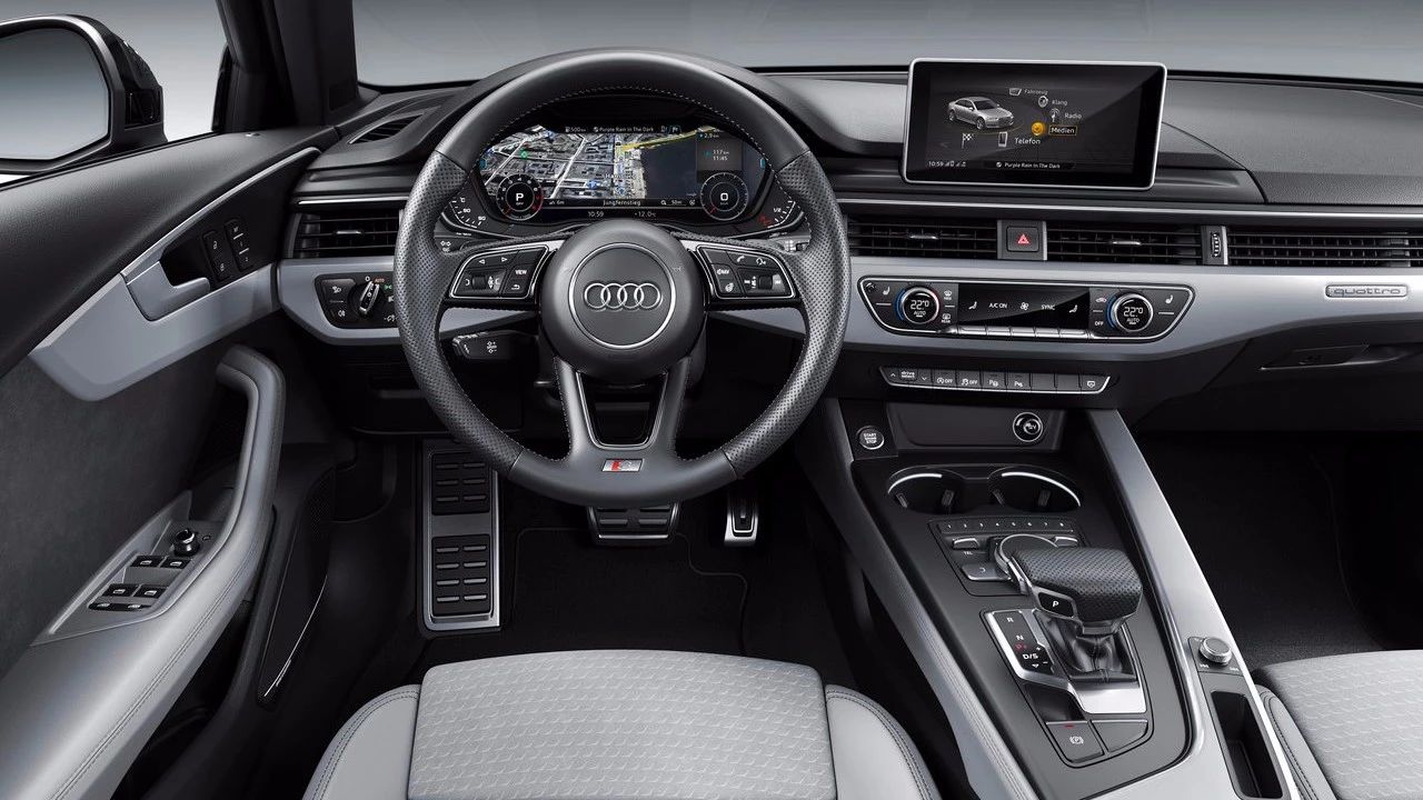 2019款奥迪a4官图发布,s-line套件简直s4附体!