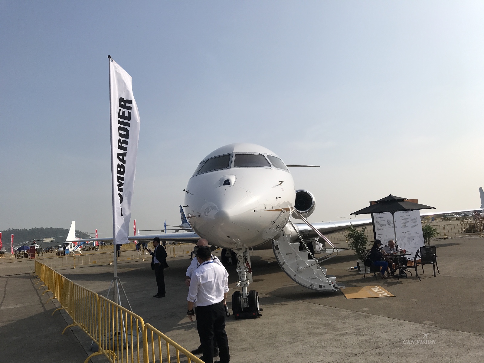 2018珠海航展:加拿大庞巴迪6000