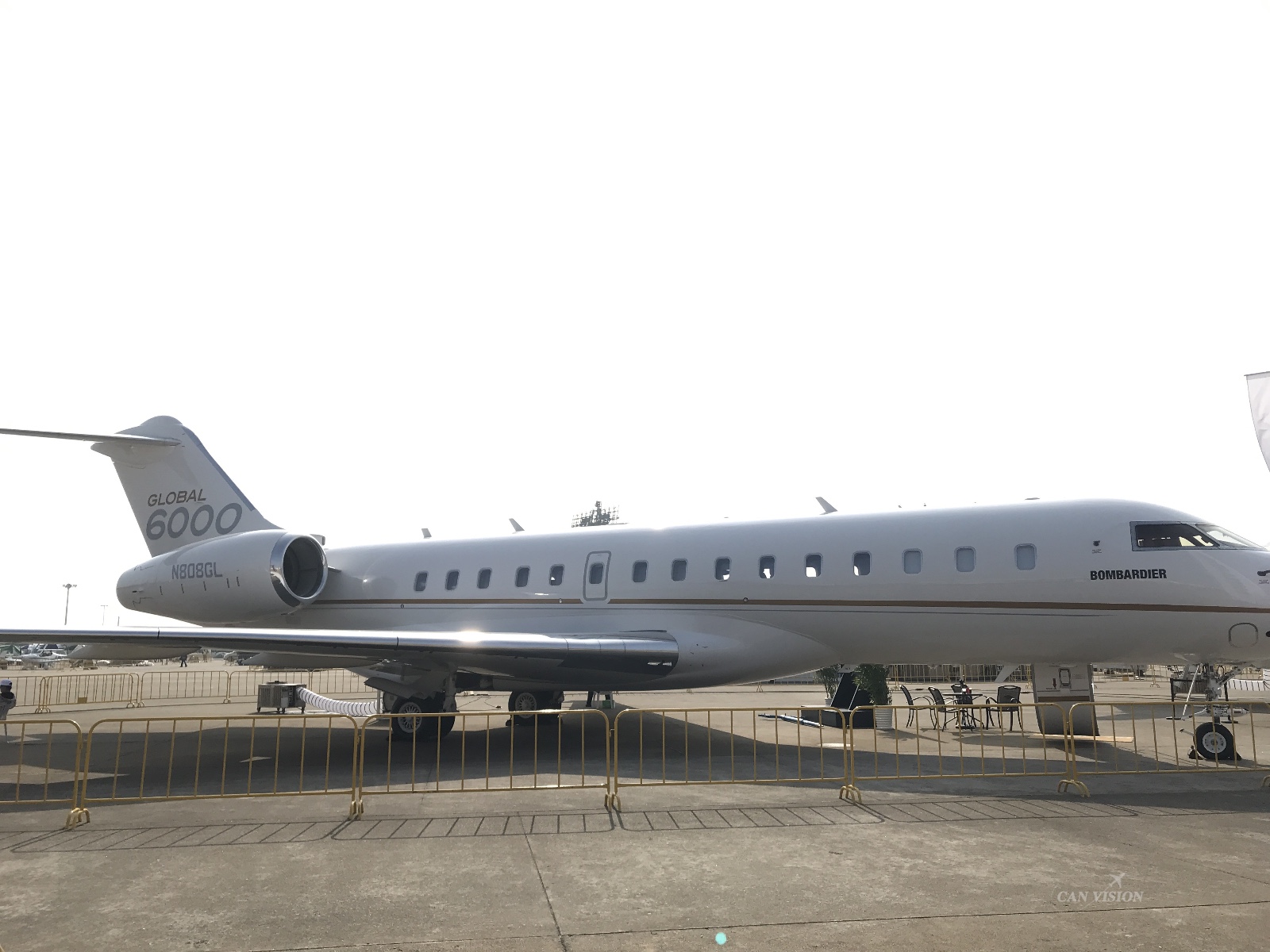 2018珠海航展:加拿大庞巴迪6000