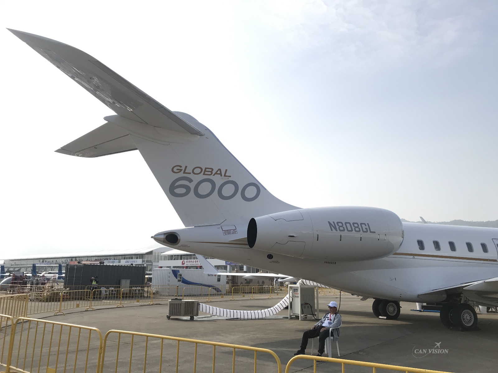 2018珠海航展:加拿大庞巴迪6000