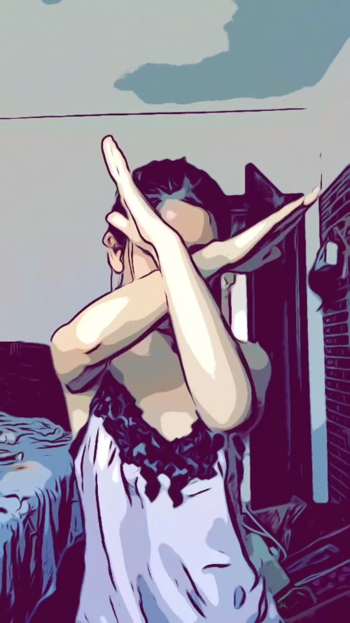 ios漫画滤镜拍摄教程怎么拍摄的?抖音动漫大头教程看留言!