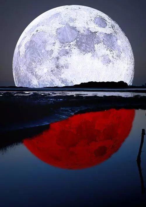 刚出炉的,世界上最美的月亮,美到窒息!