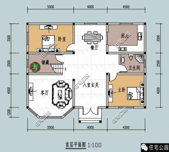 14x10米农村田园别墅,端庄大气,舒适宜居!