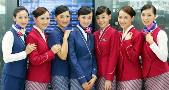 美女空姐合影照你最喜欢哪一张
