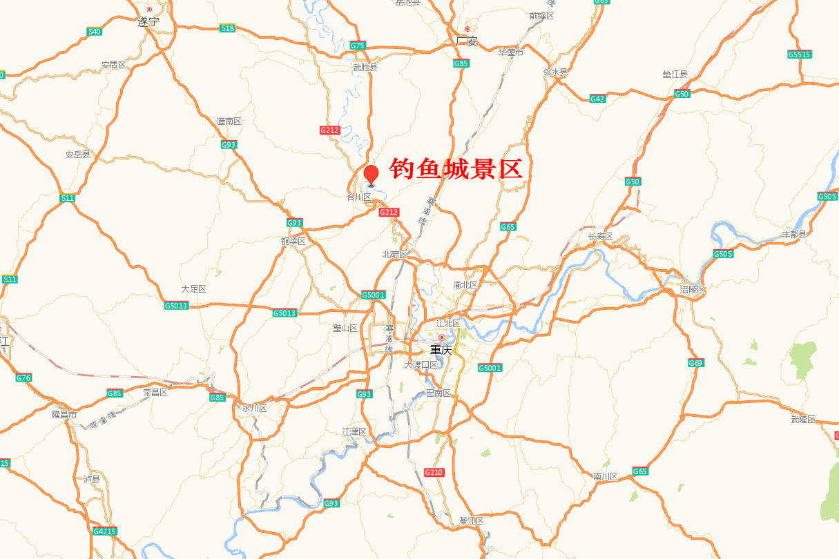 这是一处古战场,位于今重庆合川区的钓鱼城