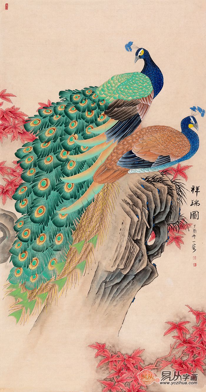 进门玄关处挂什么画,玄关挂孔雀图风水好吗