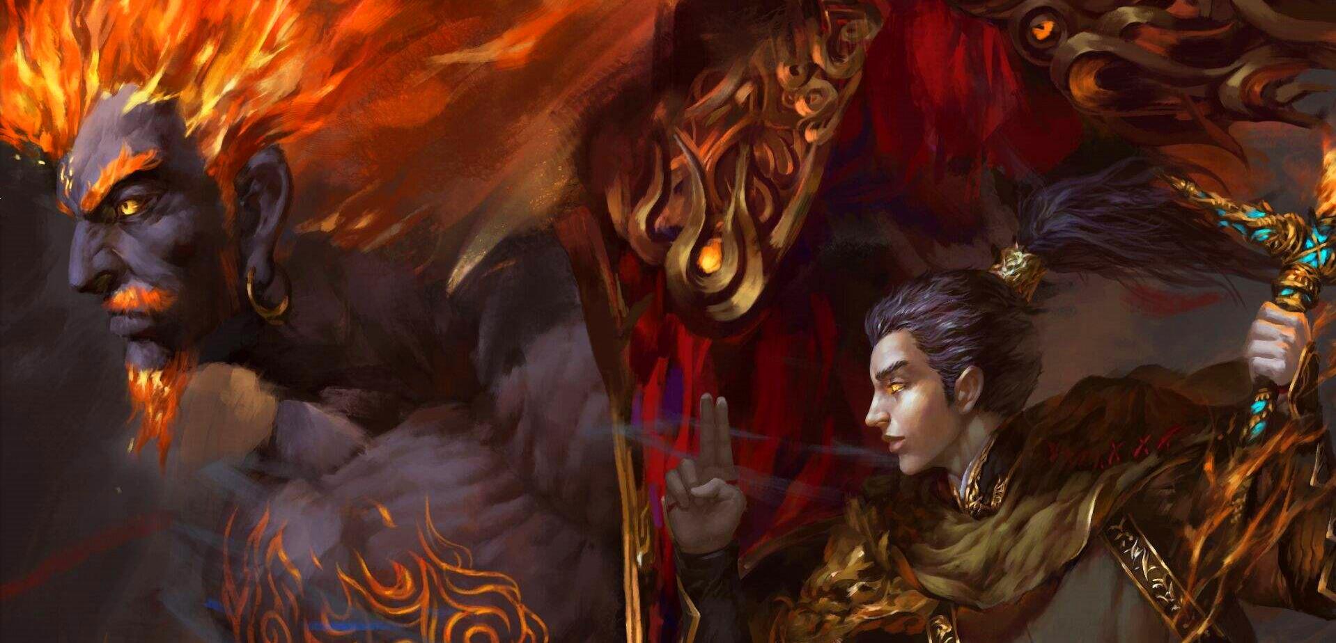 上古神话中有七位火神,祝融第3,第2是万火之精,第1是万火之祖