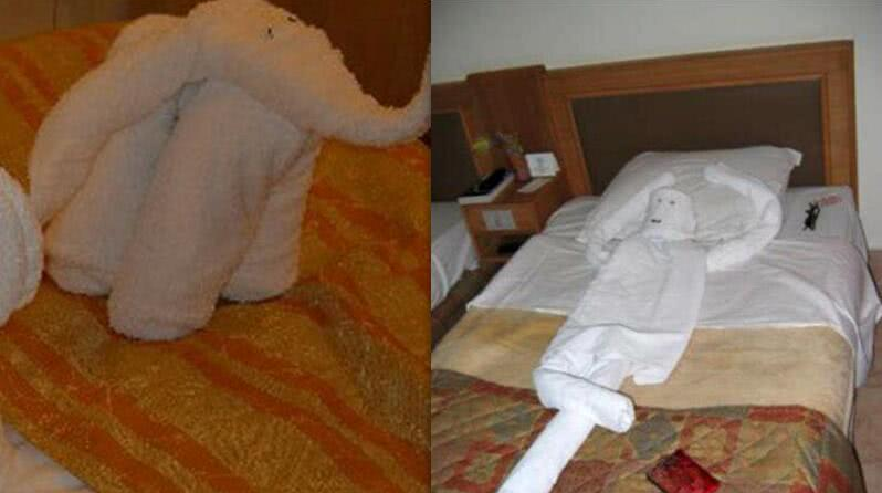 当年轻情侣住退房之后,里面的东西让清洁阿姨很尴尬,忍不住笑了