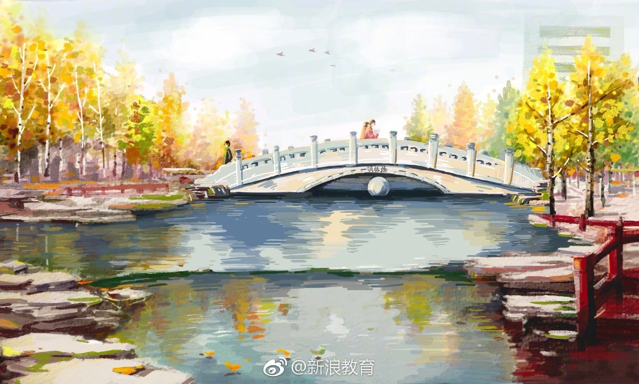 寒衣未至,当别的高校都在用相机记录深秋美景的时候,@中国传媒大学 的