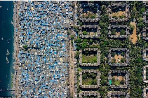 在一个贫富差距巨大的社会中,财富的流动和方向可以从城市的布局中一