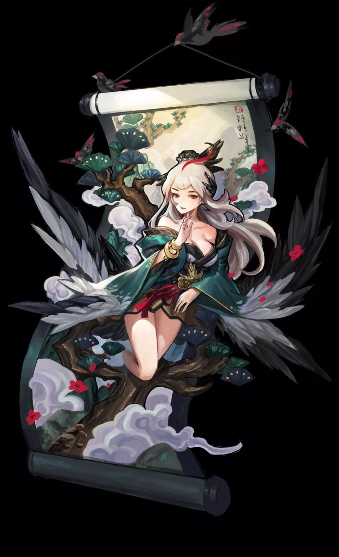 本期壁纸为花鸟卷