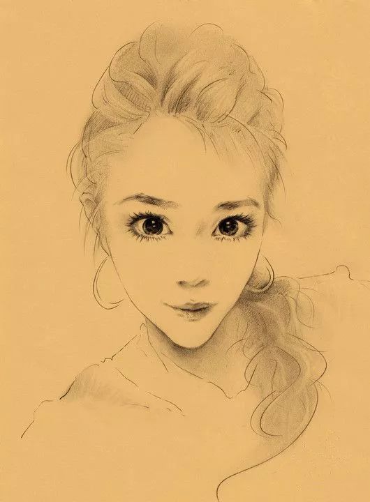 心理测试:你最喜欢哪个女孩的素描画,测你的婚姻与性格