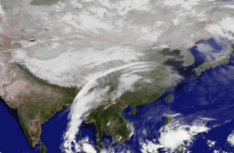 电视里的卫星云图是怎样拍摄的?