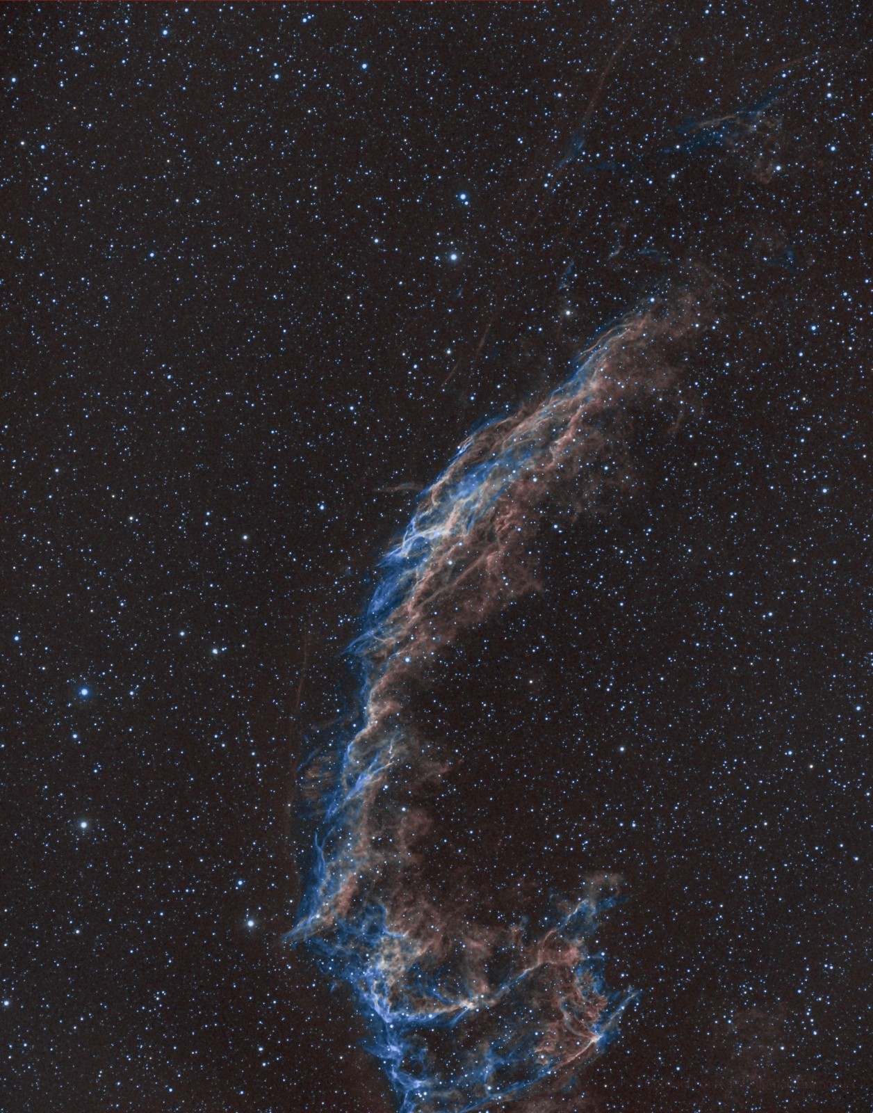 一颗恒星死亡 造就美丽的"面纱星云"ngc 6992 zwoasi天文摄影