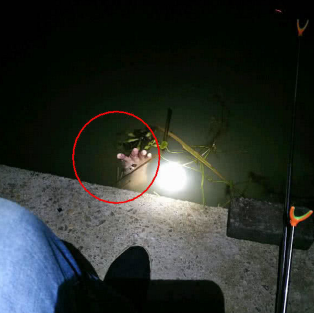 男子独自夜钓河面突然漂浮出一只手吓得浑身凉嗖嗖