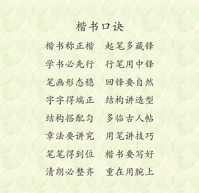 句句经典的书法口诀,值得大家去学习