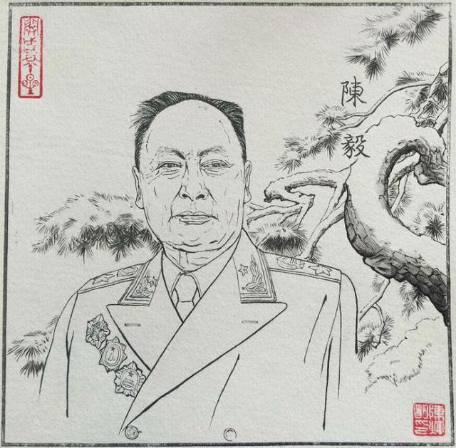 陈炯明白描《十大元帅画像》,透过连环画重温历史