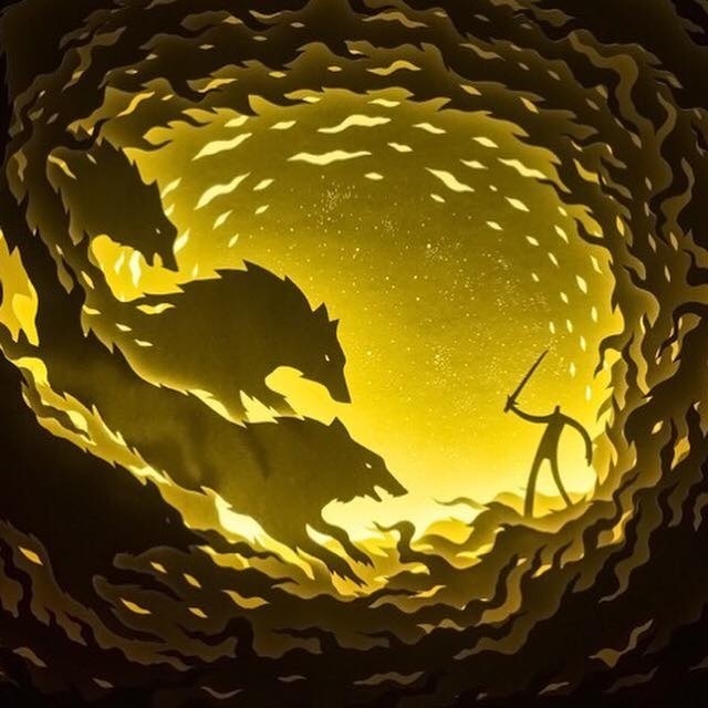 奇幻的纸艺光影