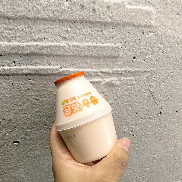 韩国宾格瑞新品"桔子味牛奶"已经开始发售了~可以在各便利店,超市