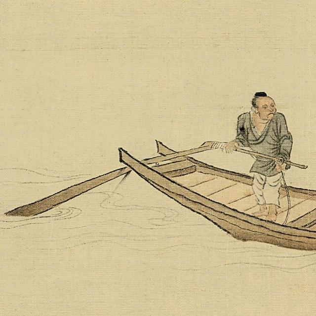 绘画仇英赤壁图高清大图