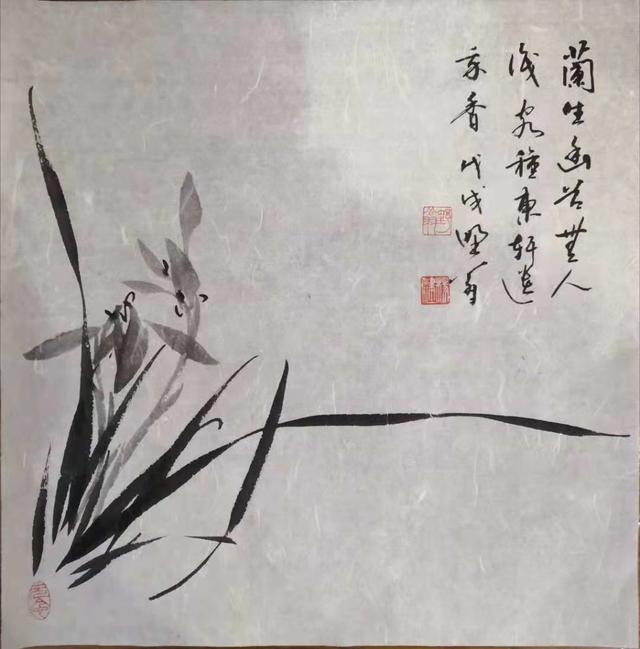 国画写意兰花，大朴大雅的神韵和花质的素洁如少女风姿，灵动清韵|兰花|兰叶|清韵_新浪新闻