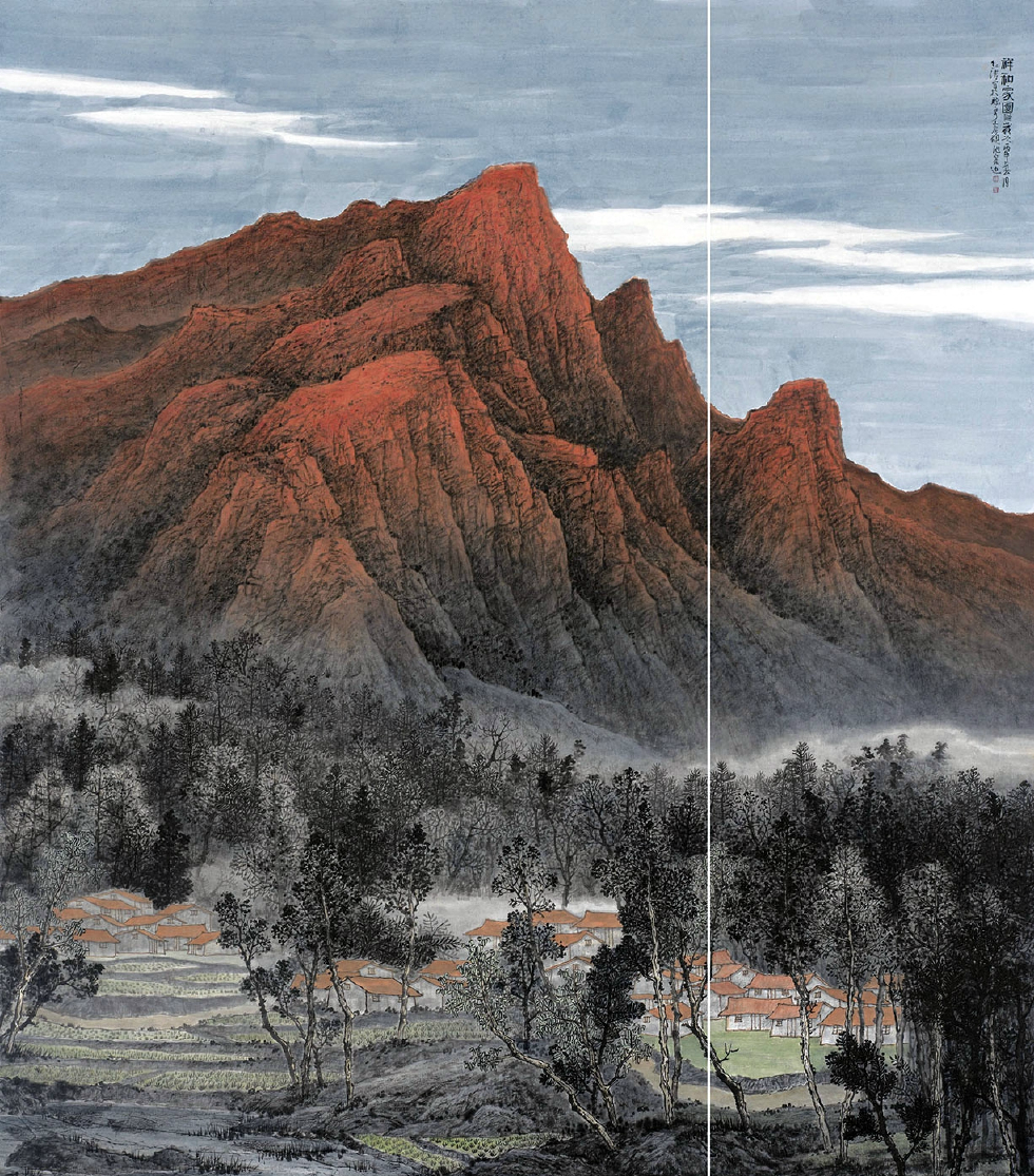 中国美术家协会会员王洪涛山水国画作品|王洪涛|中国美术家|国画_新浪