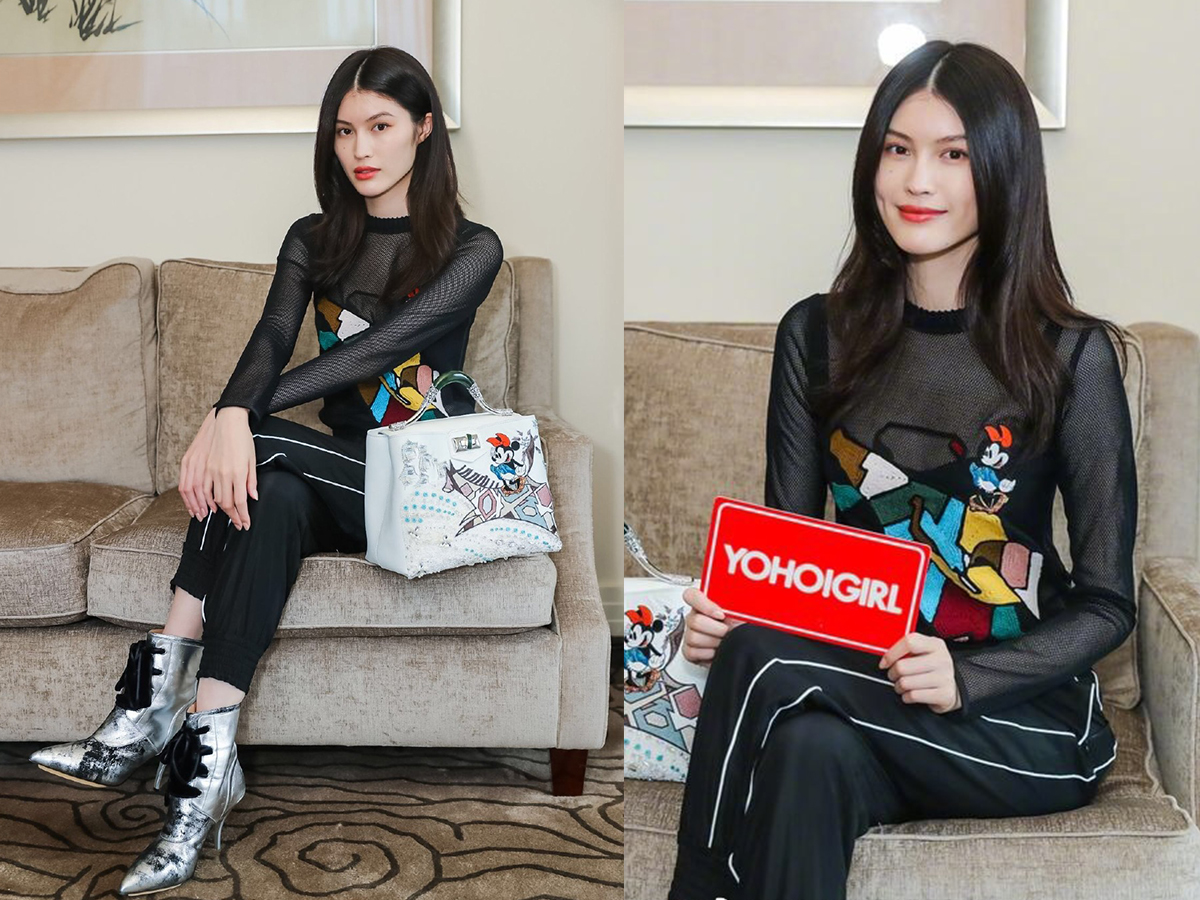 奚梦瑶与何穗都是178cm,同穿运动风,一个清新一个妖娆!