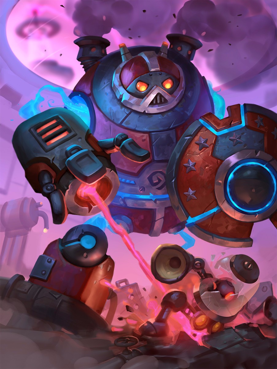 炉石传说砰砰计划卡牌原画部分流出这届美工偏爱紫色