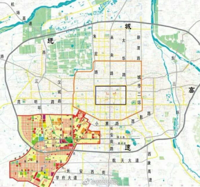 西安高新区行政区划图图片