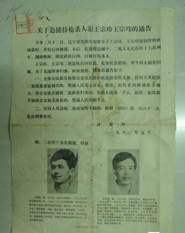 揭秘东北二王的罪恶人生从潜逃到击毙历时7个月打死打伤18人