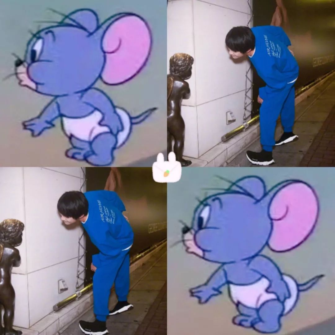 易烊千玺大步走路,摘墨镜瞪人的样子,特别像这只老鼠|易烊千玺|杰瑞