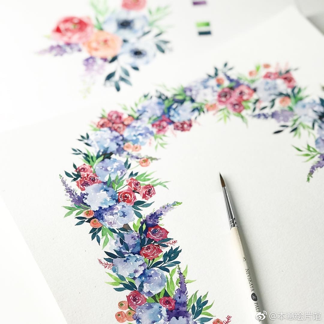 清新亮眼的水彩花卉 来自现居新加坡的水彩插画师fleurabbit 清新亮眼的水彩花卉 来自现居新加坡的水彩插画师fleurabbit