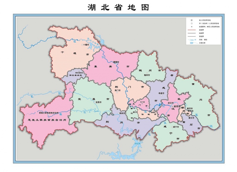 湖北省地图湖广都司就是诸多都司中的一个.