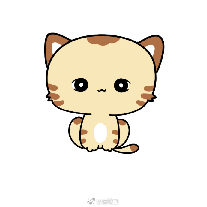 一波萌萌哒的简笔画喵星人可爱化啦by小样卡通画67