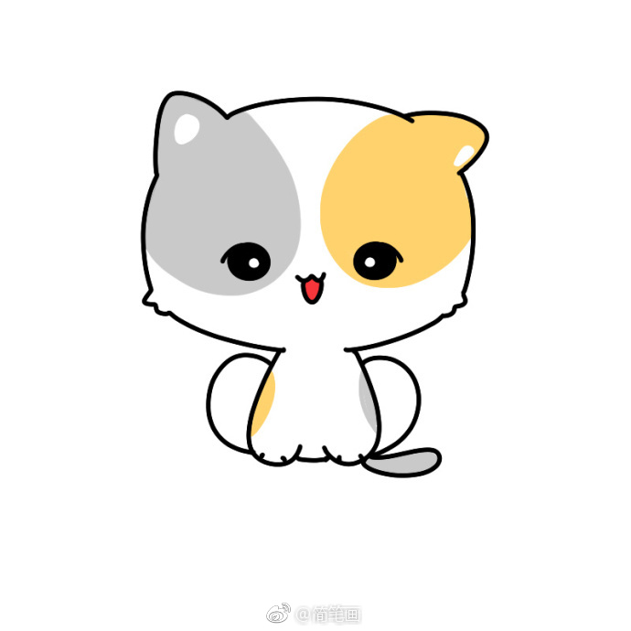 一波萌萌哒的简笔画喵星人可爱化啦by小样卡通画67