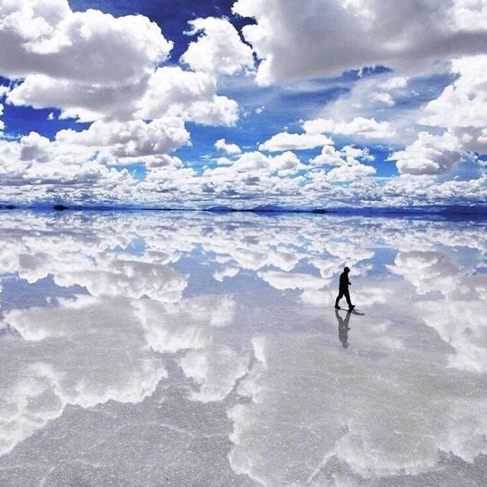 玻利维亚的"天空之境"——乌尤尼盐沼