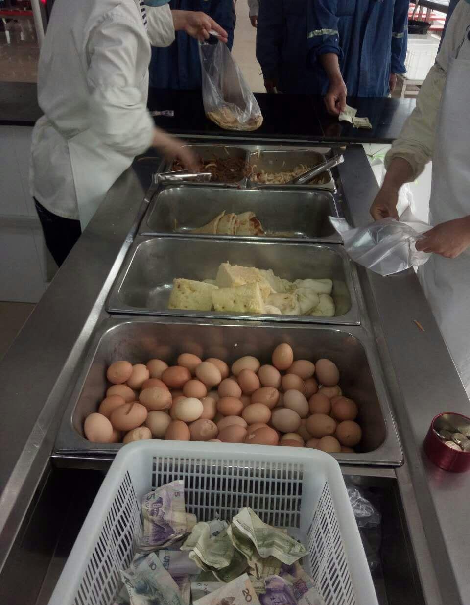 某国企重工餐厅一元早餐, 不为盈利只为让工人吃饱且吃好