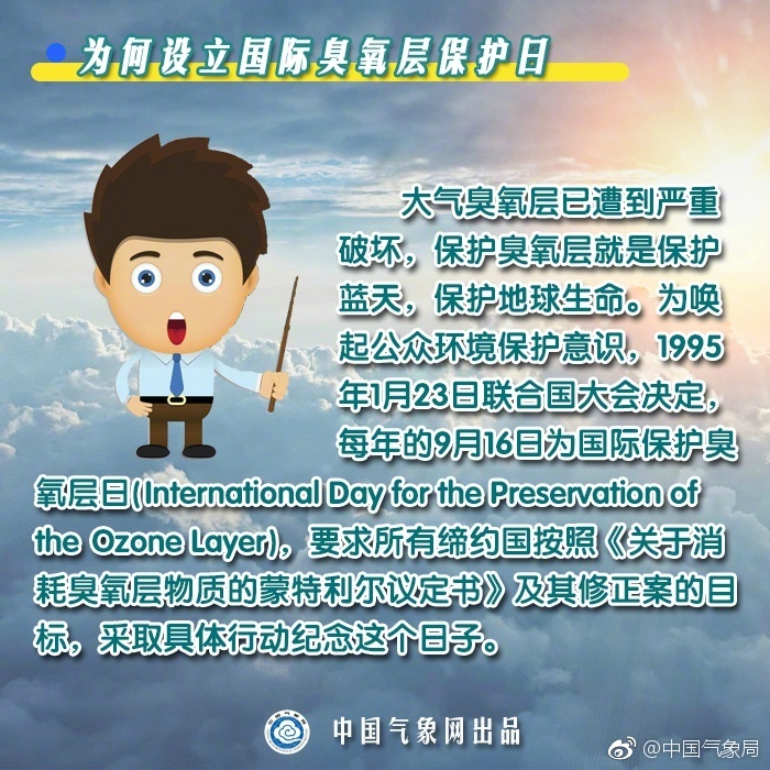 保护臭氧层 从你我做起!
