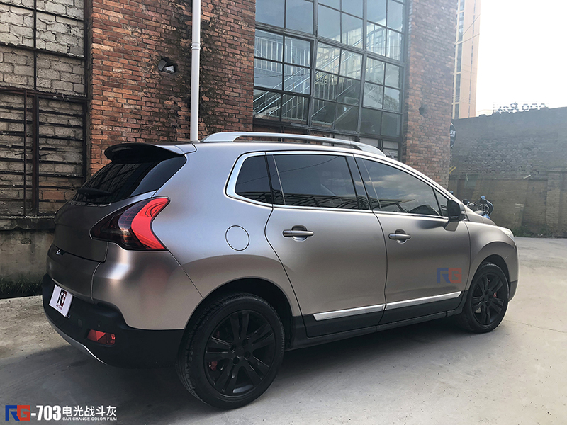 标致3008车身改色电光战斗灰 rg瑞集改色膜云南昆明加盟店出品