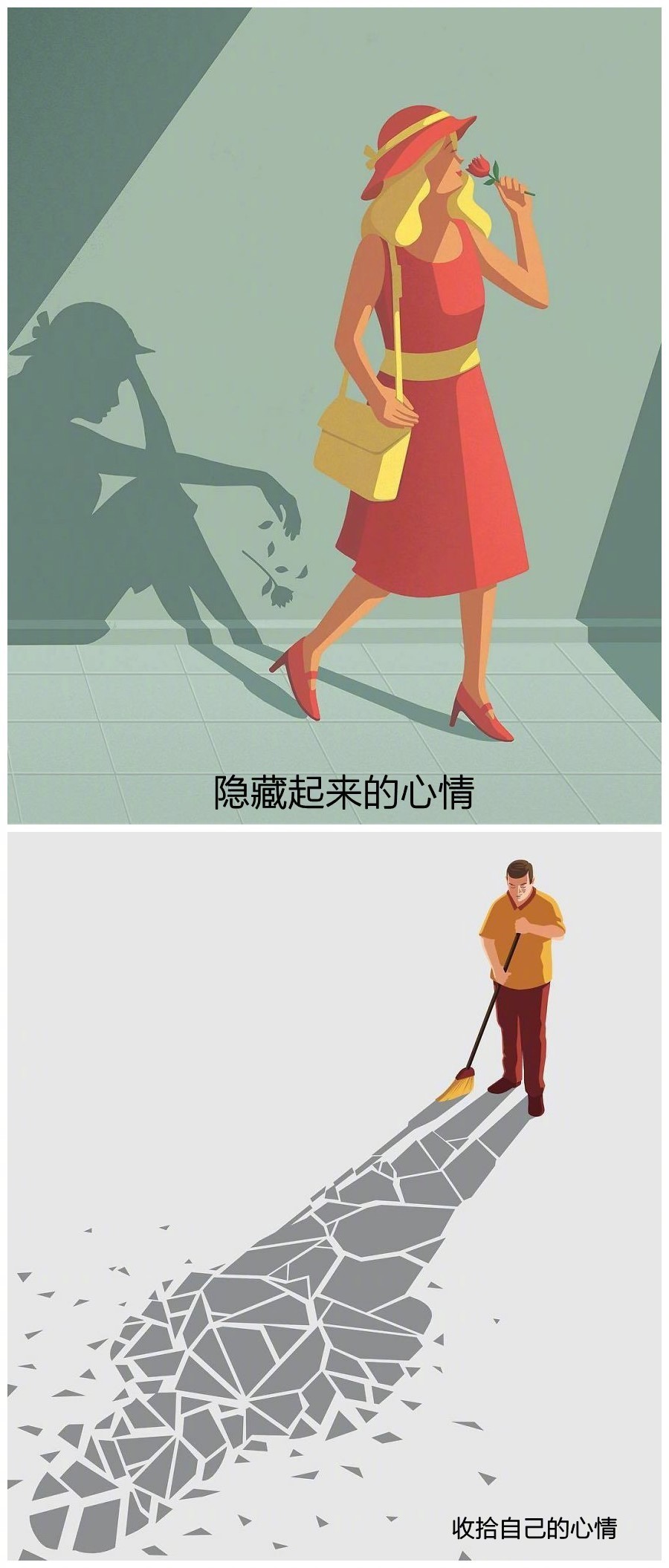 瑞士一位画师用漫画表现出现代生活中的一些场景自嘲或讽刺