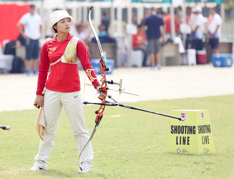 毕竟名字带"弓",张心妍勇夺射箭个人赛金牌,韩国双保险落空!